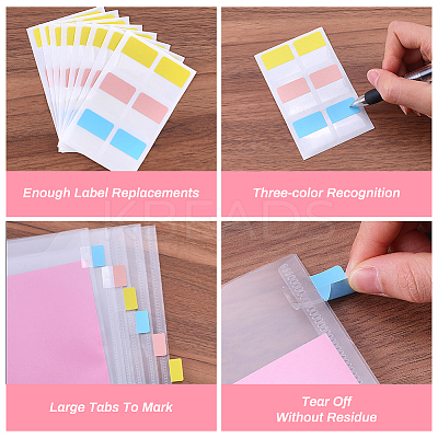 Plastic Stationery Storage Pockets AJEW-GF0009-32-1