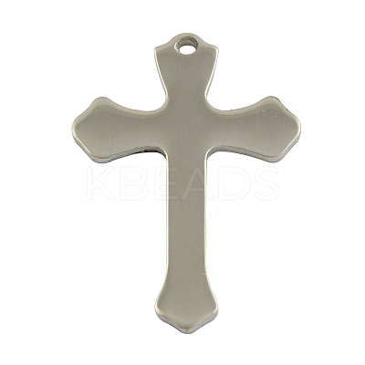 Tarnish Resistant Cross 201 Stainless Steel Pendants STAS-S028-06-1