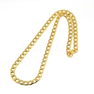 304 Stainless Steel Curb Chain/Twisted Chain Necklaces STAS-A028-N131G-1