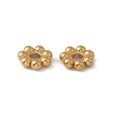 Ion Plating(IP) 304 Stainless Steel Daisy Spacer Beads STAS-G291-01A-G-1