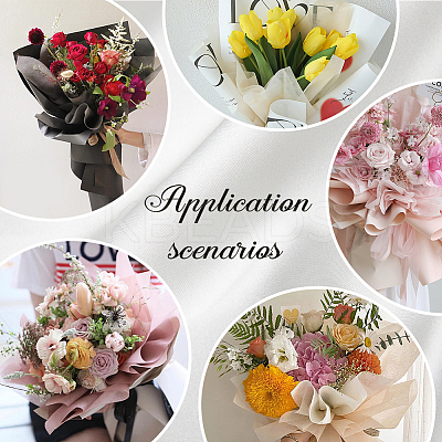 Milk Cotton Bouquet Wrapping Craft Paper DIY-WH20007-28D-1