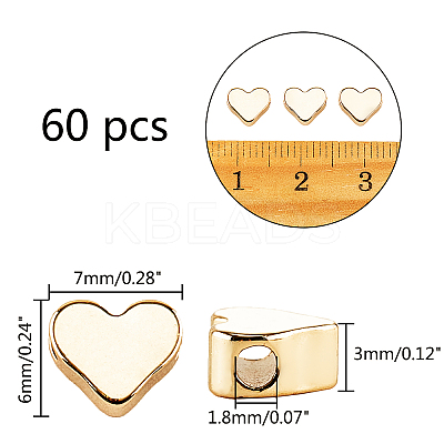 Brass Beads KK-PH0001-27G-1