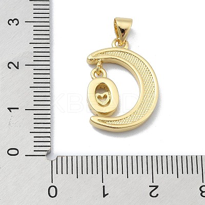 Brass Micro Pave Clear Cubic Zirconia Pendants KK-A221-18H-G-1
