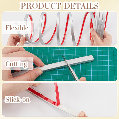 PVC Self-Adhesive Flexible Molding Trim DIY-WH20007-40B-04-1