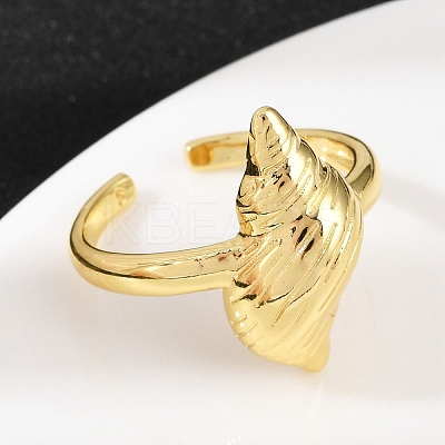 Brass Adjustable Cuff Rings RJEW-C139-02G-1
