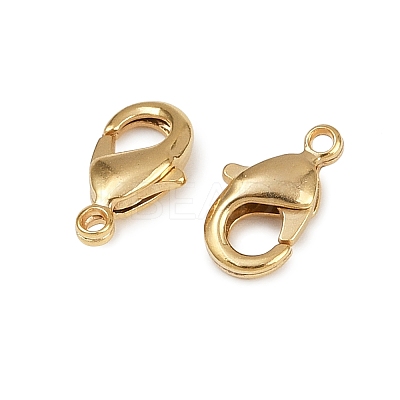 Brass Lobster Claw Clasps KK-901-G01-1