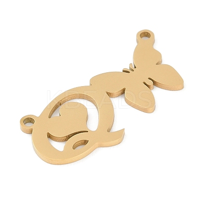 304 Stainless Steel Pendants STAS-L279-002G-Q-1