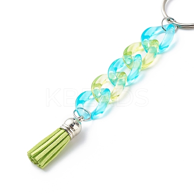 Wristlet Keychain Acrylic Curb Chain Keychain Bracelet KEYC-JKC00396-1