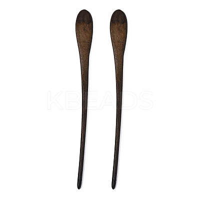 Vintage Schima Wood Hair Sticks Findings OHAR-N008-12-1