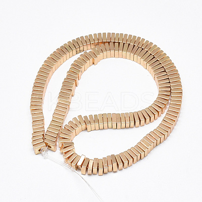 Electroplate Non-magnetic Synthetic Hematite Beads Strands G-Q465-40KC-1