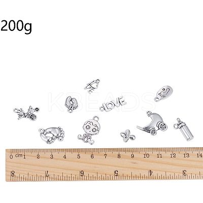 Mixed Tibetan Style Alloy Pendants TIBEP-NB0001-21AS-1