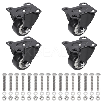 Polyurethane (PU) Replacement Office Swivel Chair Fixed Casters FIND-CA0004-27-1