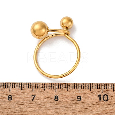 304 Stainless Steel Adjustable Cuff Rings for Women RJEW-B131-03B-1