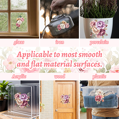 3 Sheets 3 Styles PVC Waterproof Decorative Stickers DIY-WH0404-335-1