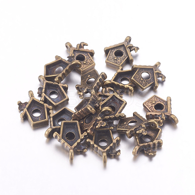 Tibetan Style Pendants TIBEP-EA11922YKG-AB-FF-1