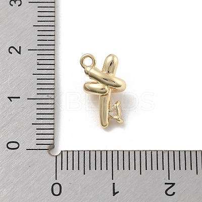 Brass Micro Pave Cubic Zirconia Pendants LS-KK-D283-21G-1