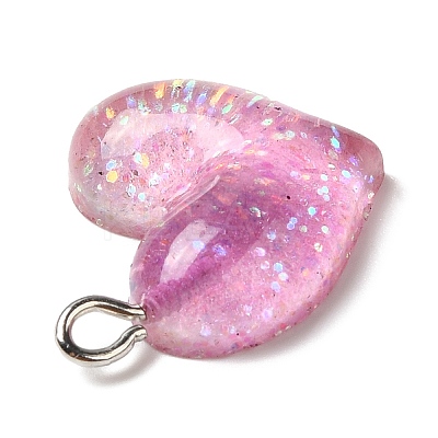 Gradient Color Transparent Resin Pendants RESI-A023-01B-1