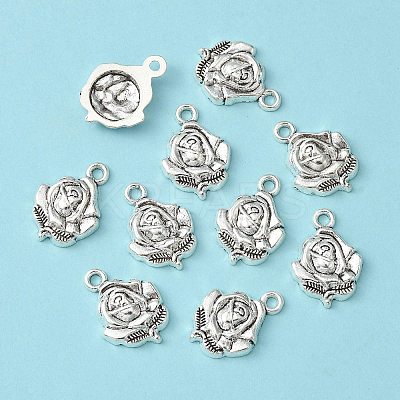 Tibetan Style Alloy Rose Pendants LF0976Y-1