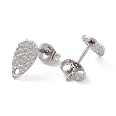 Non-Tarnish 304 Stainless Steel Stud Earring Findings STAS-L216-46P-1
