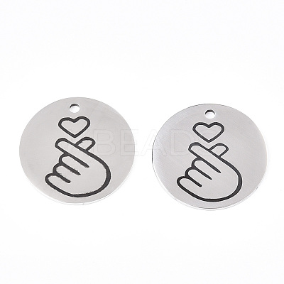 Non-Tarnish 201 Stainless Steel Pendants STAS-T064-38P-29-1