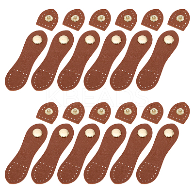 12 Bags Imitation Leather Snap Buckles FIND-AR0006-79-1