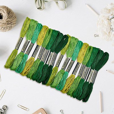 2 Bags 6-Ply Cotton Embroidery Floss DIY-DJ0005-18B-1