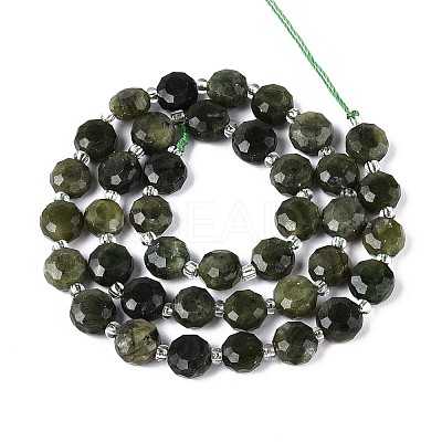 Natural Chinese Jade Beads Strands G-B153-A15-1