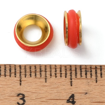 Rack Plating Brass Beads KK-P276-30G-02-1