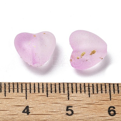 Frosted Transparent Acrylic Beads OACR-F013-04-1