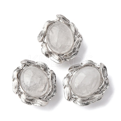 Natural Quartz Crystal Oval Multi-Strand Links G-G207-02P-10-1