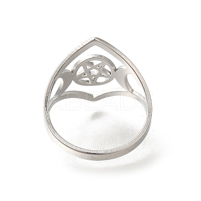 304 Stainless Steel Rings for Women RJEW-S238-10P-1