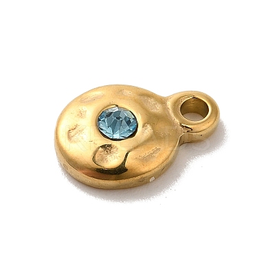 304 Stainless Steel Glass Pendants STAS-B074-02G-04-1