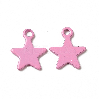Spray Painted 201 Stainless Steel Charms STAS-I672-28-1