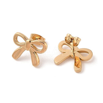 304 Stainless Steel Stud Earrings EJEW-S227-30G-05-1