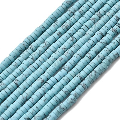 Dyed Synthetic Turquoise Beads Strands G-Z089-A04-F-1