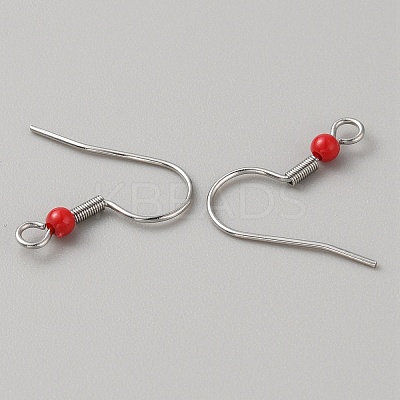 304 Stainless Steel Earring Hooks LS-STAS-WH0027-64P-04-1