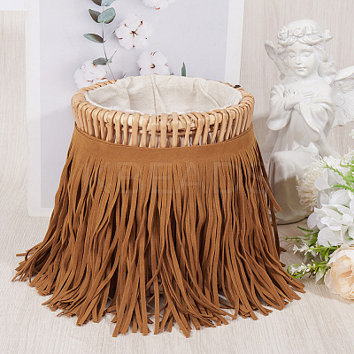 1Pc Suede Fabric Tassels Ribbon OCOR-GF0005-60B-03-1