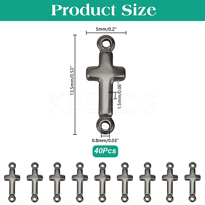 40Pcs Brass Links KK-AR0004-46B-1