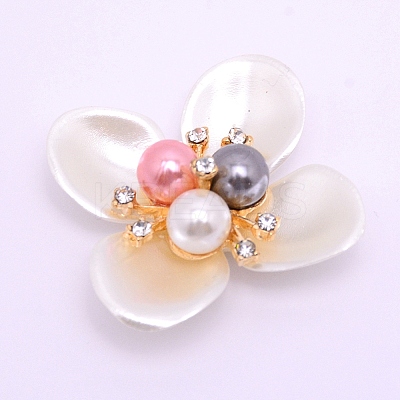 ABS Imitation Pearl Cabochons Accessories FIND-TAC0001-14A-1
