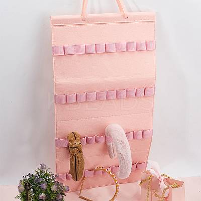 Felt Hanging Hair Claw Clip Organizer Holder for Women Girls AJEW-WH0534-05B-1