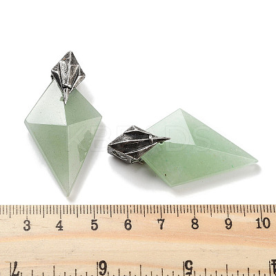 Natural Green Aventurine Pendants G-K338-10AS-02-1