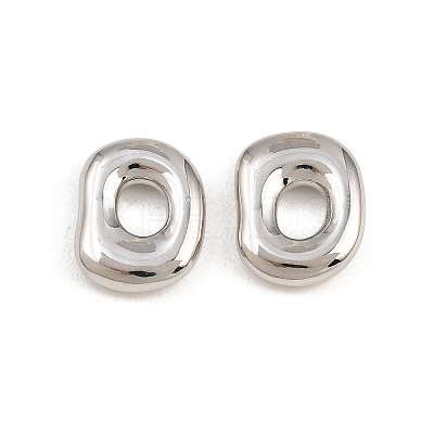 Brass European Beads KK-CBA78C7-33B-P-1
