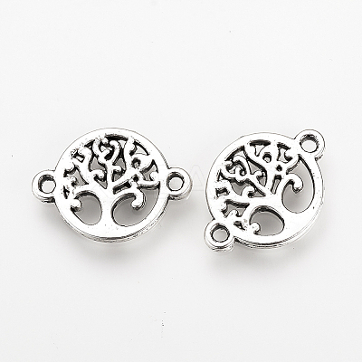 Tibetan Style Alloy Links connectors TIBE-Q077-12AS-RS-1