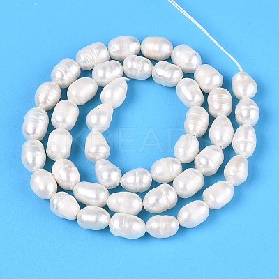 Natural Cultured Freshwater Pearl Beads Strands PEAR-T006-19B-1