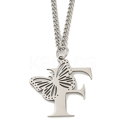 201 Stainless Steel Necklaces NJEW-Q336-01F-P-1