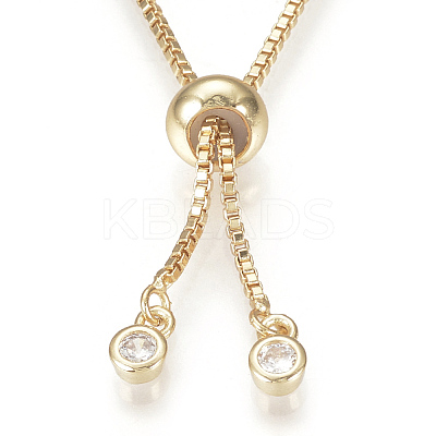 Brass Slider Bracelets Making MAK-R025-02G-1