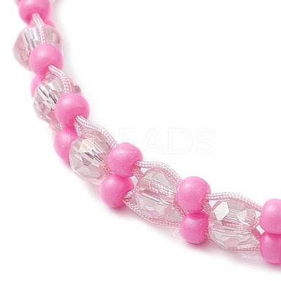 Baking Paint Glass Seed Beaded Bracelets BJEW-MZ00155-04-1