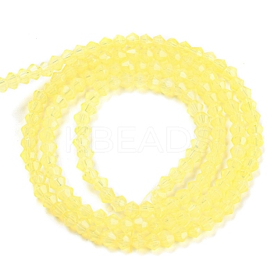 Baking Paint Transparent Glass Beads Strands DGLA-F029-J2mm-06-1