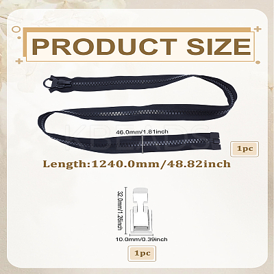 1Pc Cloth Sewing Zippers for Tailors FIND-LP0007-32-1
