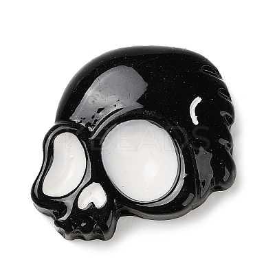 Skull Halloween Opaque Resin Decoden Cabochons LS-RESI-R446-01G-1